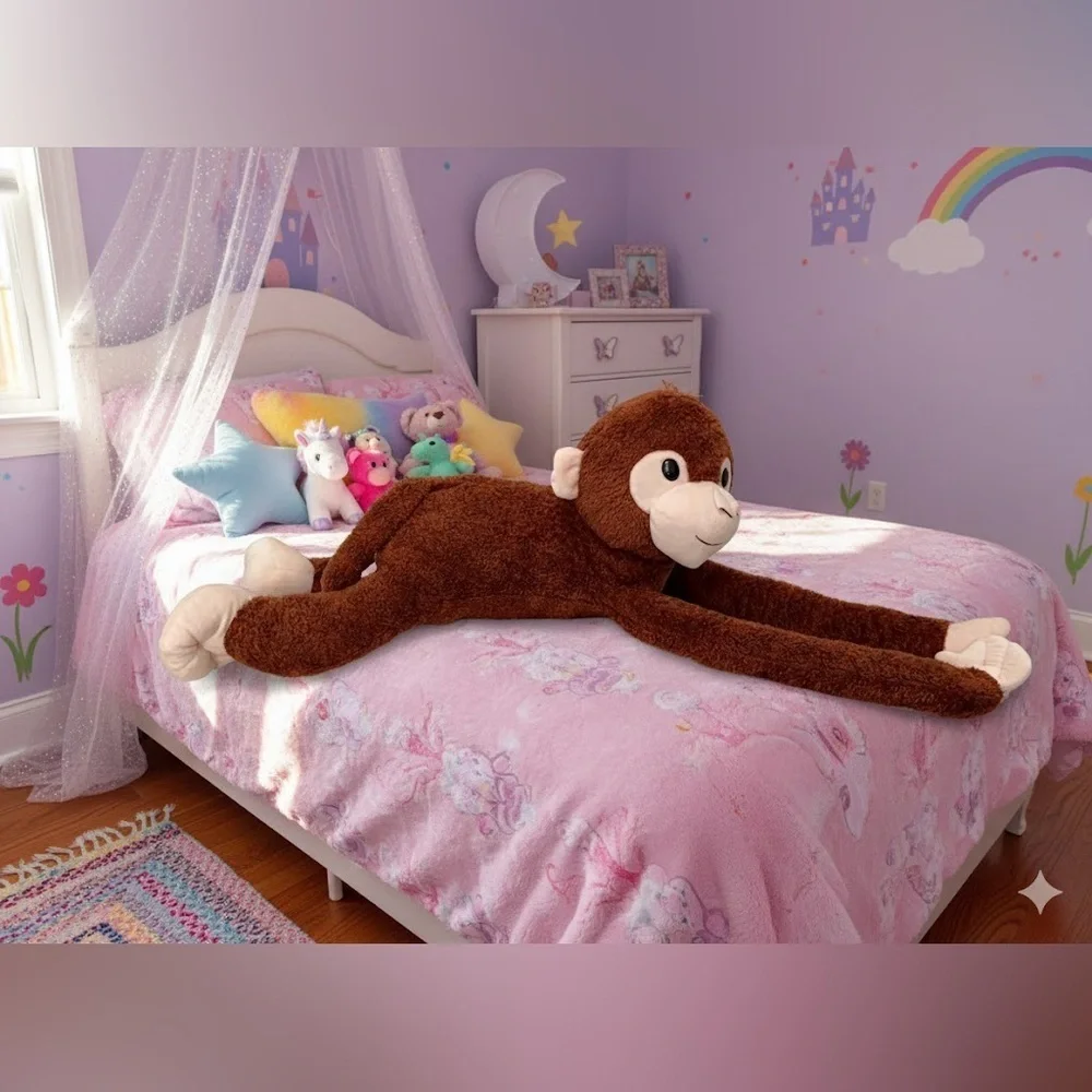 Brown Stuffed Monkey Plush Toy